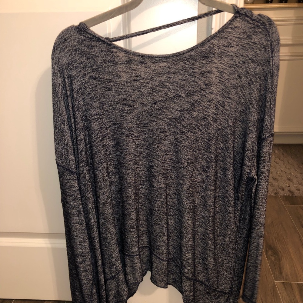 Long sleeve navy cami
